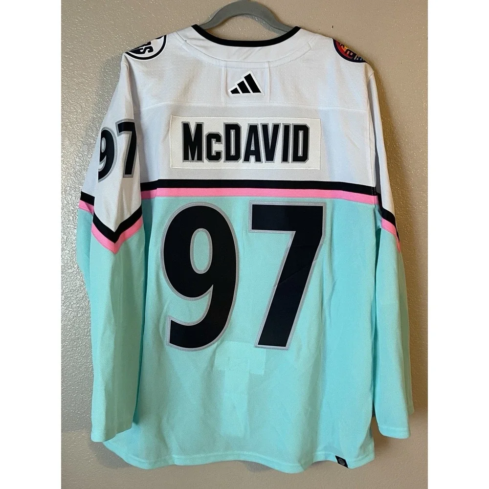 Men's 56 NWOT Edmonton Oilers Connor McDavid #97 Adidas 2023 All-Star Jersey